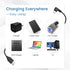 90-Degree 11.5ft weishan USB C Dash Cam Power Cord, USB to USB-C Charging Cable for Dashcam Rear View Mirror Camera