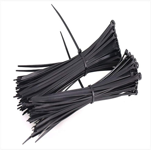 SYD 4 Inch Length, 18lb Small Size Self Locking Nylon Cable Zip Ties - 1000 Piece (Black)