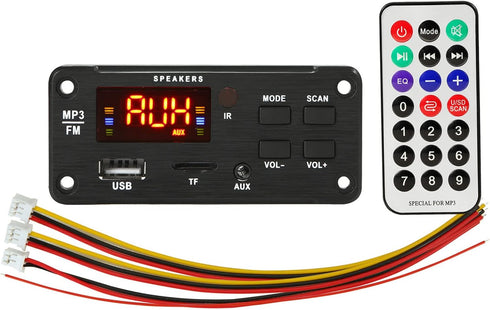 DC 6V 12V Bluetooth Decoder Board, KIMISS Bluetooth 5.0 MP3 Module with Remote Control
