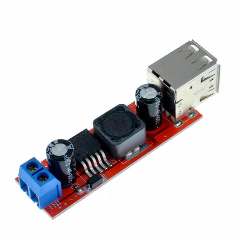 Oiyagai 2Pcs DC to DC Voltage Regulator Step Down Power Supply Buck Converter Module, 6-40V to 5V 3A Dual USB Port