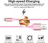 Cugunu iPhone Charger 5 Pack: MFi Certified 3/3/6/6/10FT Nylon Braided Fast Charging Cable for iPhone 14/13/12/11/SE -