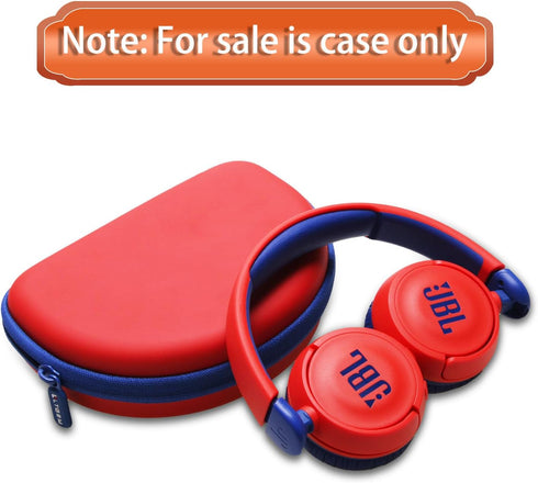 LTGEM Hard Case for JBL JR300BT, JR310BT & Sony MDR-ZX110, ZX110NC, ZX310AP Wireless Headphones - Red