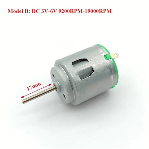 SFKGXELS 1PC R260 3V-6V 3V-12V 24mm 3V-6V_Other) Mini Electric Motor / High Speed Micro Round Motor Long Shaft DIY Toy