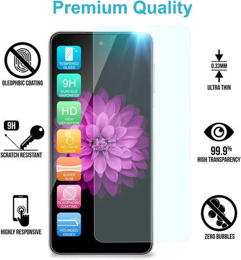 TJS Samsung Galaxy A32 5G Case with Tempered Glass Screen Protector, Glitter Bling Cute Design (Teal)