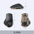 iClever Bluetooth Mouse, Wireless Dual Device Mouse with 5 Adjustable DPI, Rechargeable, Ergonomic Design for Laptop, PC