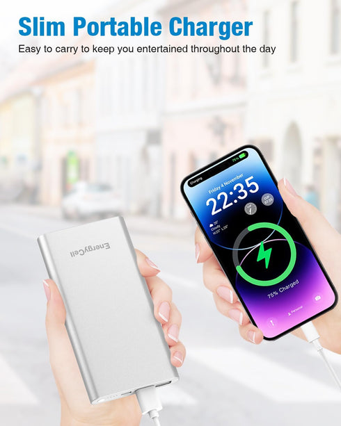 Pilot 4GS Portable Charger 12000mAh Fast Charging Power Bank Dual 3A Output Compatible with iPhone 14/13/12/11