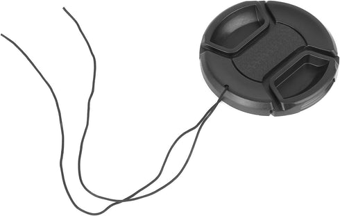 ChromLives 58mm Lens Cap with Lens Cap Leash Hole Bundle for Nikon Canon DSLR Cameras - 4 Pack