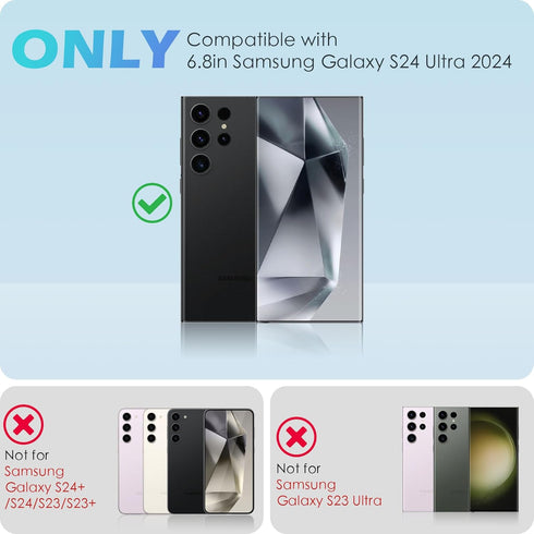imluckies 4 Pack Camera Lens Protector for Samsung Galaxy S24 Ultra, HD Tempered Glass Anti-Scratch Back Camera Screen