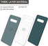 ABITKU Galaxy S10e Case, Slim Liquid Gel Rubber Shockproof Cover, Soft Microfiber Cloth Lining, Green
