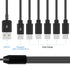 Poyiccot USB A to USB C Splitter Cable, Multi USB C Splitter Cable, 6 in 1 USB 2.0 Type A Male to 6 USB C Male Charging Cable, for USB Type-C Phone, Tablet, 5ft