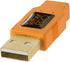 Tether Tools TetherPro USB 2.0 to USB Micro-B 5-Pin Cable | High Visibility Orange | 15 Feet (4.6 m)