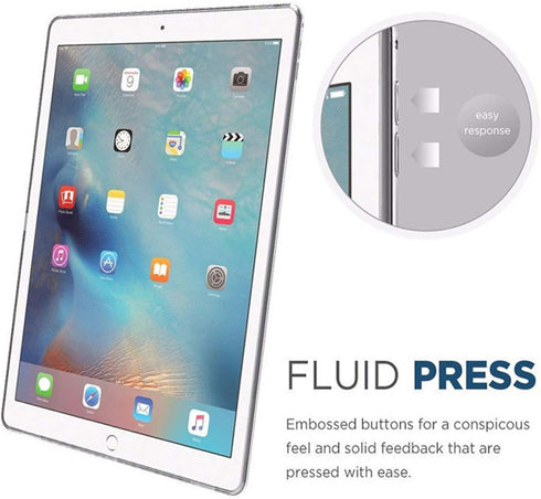 iCoverCase Clear Case for iPad 10.2" (2021/2020/2019), Ultra-Thin Transparent Soft TPU Back Cover for 9th/8th/7th Gen