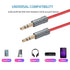 Alitutumao 3.5mm Audio Aux Cable, Hi-Fi Stereo Male to Male Audio Cord for Headphone, Smartphone, Car Stereo - 5FT