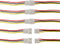 20Pairs JST XH 2.54mm 3Pins Connector - Female and Male JST Connection Plug with 200mm 26AWG Cable
