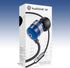 GOgroove AudiOHM HF Earbud Headphones (Blue) with Mic, Deep Bass, Noise Isolation, Ergonomic Fit & Durable Alloy