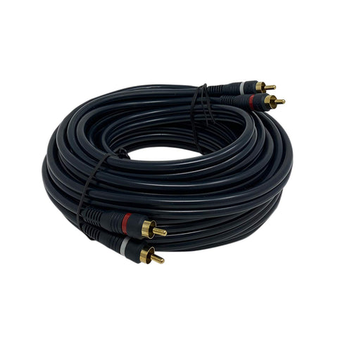iMBAPrice 2RCA Male to 2RCA Male Python Home Theater Audio Cable, 25