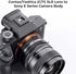 K&F Concept IV PRO C/Y-NEX Lens Mount Adapter, Manual Focus Compatible with Contax/Yashica SLR Lens to Sony-E NEX Mount
