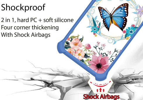 jioeuinly Nuu A23 Plus S6304l Case, Compatible with Tempered Glass Screen Protector, Ring Support, Luminous Effect,