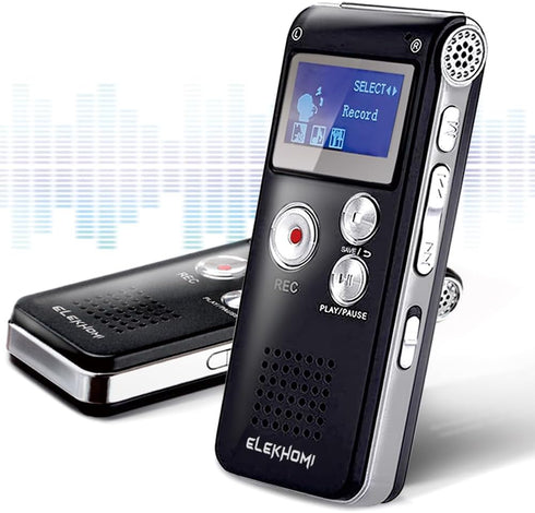 32GB Digital Voice Recorder - Voice Activated with Playback, Portable Tape Recorder for Lectures, Meetings, Interviews,