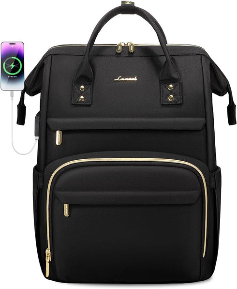 LOVEVOOK Laptop Backpack,15.6 Inch Professional Womens Purse Computer Bag Nurse Teacher Backpack,Waterproof