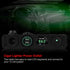 12 24V LED Dual USB Voltmeter & Cigar Lighter Power Outlet, 4 Hole Panel Switch, Green, LED Lighted ON/Off