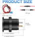 12V USB Aluminum Car Charger Socket, PD 3.0 Type C and Dual Quick Charge 3.0 USB Port for Car Boat Marine RV