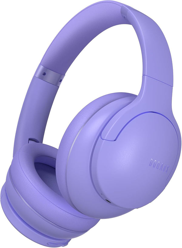 DOQAUS Wireless Headphones Bluetooth, 90 Hours Playtime with 3 EQ Modes, HiFi Stereo Headphones with Microphone, Soft