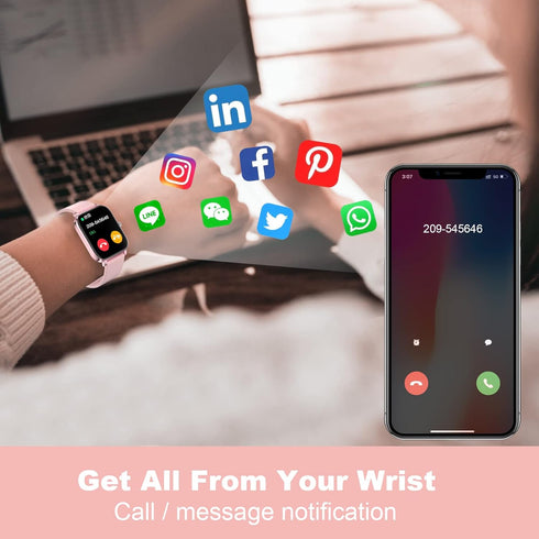 Smart Watch for Women, Fitness Tracker with Heart Rate/Sleep Monitor, Activity Tracker for Android/iOS Phones