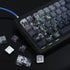 Tsungup PBT Keycaps - Side Printed 135 Keys Bamboo Sea Custom Keycaps, Gradient Grey Shine Through for Cherry MX