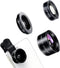 Brvlsoc 3-in-1 Smartphone Camera Lens Kit 198 Fisheye, 0.63 Wide-Angle & 15 Macro