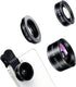 Brvlsoc 3-in-1 Smartphone Camera Lens Kit 198 Fisheye, 0.63 Wide-Angle & 15 Macro