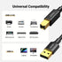 6.6 UGREEN USB Printer Cable - USB A to B Cable, High-Speed Printer Cord Compatible with Hp, Canon, Brother, Samsung