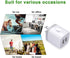 GiGreen Fast Charging Block, 5Pack Dual Port USB Outlet Plug 2.1A Wall Charger for iPhone, Samsung Galaxy, Pixel