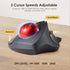 SANWA Bluetooth 5.1 Wireless Ergonomic Trackball Mouse, Finger Control Roller Ball, 3 Device Switch, Silent Programmable
