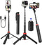 NEWYIHOKJ 66" Tripod for iPhone & Camera, Portable Phone Tripod with Rechargeable Remote