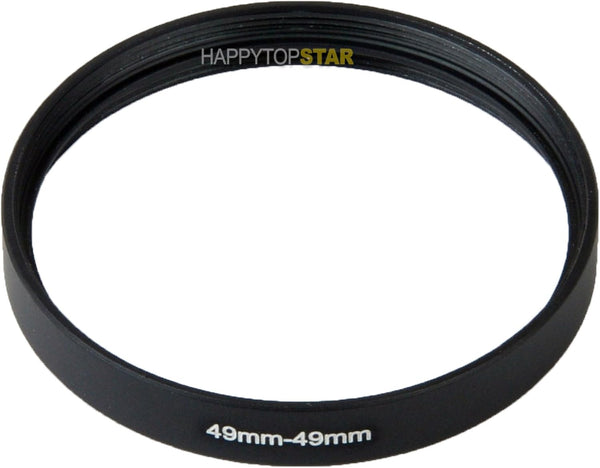 Metal 49-49 mm Female to Female Coupling Ring Adapter for Lens Filter