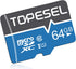 TOPESEL 64GB Micro SD Card SDXC UHS-I TF Class 10 for Camera, Phone, Galaxy, Drone, Dash Cam, Tablet, PC