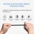 COSOOS Short Cables for Charging Station, 4 Pack Includes 2 iPhone Cables, 1 USB Type C, 1 Micro USB Cable