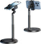 Cell Phone Stand for Recording, Height Adjustable Filming Phone Holder for Desk, 360 Degree Rotation Clamp Phone Stand,