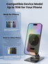 15W MagSafe Charger, Compatible Charging Stand with 360° Rotation, Adjustable Foldable Wireless Charger for iPhone 15