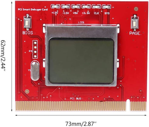 JAGTRADE Tablet PCI Motherboard Analyzer Diagnostic Tester Post Test Card for PC Laptop Desktop Tools LCD Diagnostic