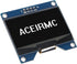 ACEIRMC 2pcs 1.54 Inch 12864 128x64 SSD1309 I2C 32-4 OLED Module Driver IIC Serial Interface Self-Luminous Display
