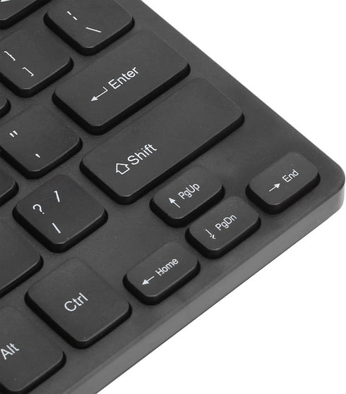 eboxer-1 USB Wired Mini Slim Keyboard, Small Compact Waterproof Business Keyboard for Laptop and Desktop, Plug and Play