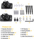 jidinung Keyhole/1/4-20 4&5mm, q990d,JBL,Sony,Roku 360 11lbs Speaker Wall Mount with Threads Universal Satellite Rear