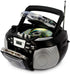 HANNLOMAX HX-301CD CD/MP3 Cassette Boombox, AM/FM Radio, Recorder, Records from CD or Radio, Headphone Jack, LCD