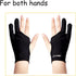 Digital Drawing Glove 2 Pack, Artist Glove for Drawing Tablet, Smudge Guard for Right and Left Hand