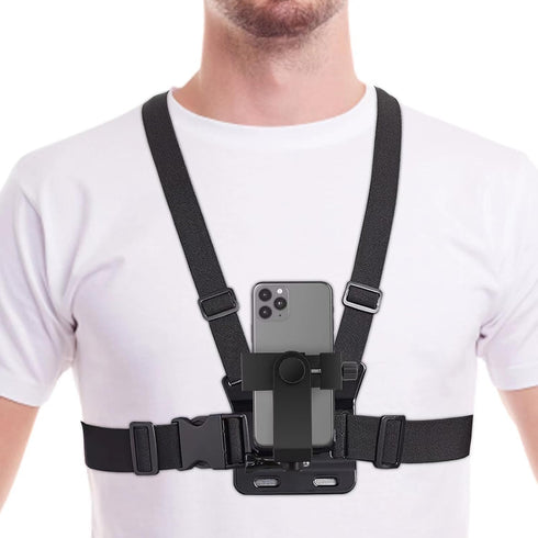 Generic Mobile Phone Chest Mount Harness Strap Cell Phone Holder Mount for Video