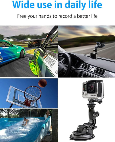 Heavy Duty Suction Car Tablet Mount for Windshield, Dashboard Holder for iPad Pro, Galaxy Tabs, 4-12.9" & Camera