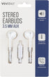 Vivitar Wired Stereo Earbuds in White, Model NIL8001
