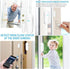 WiFi Door and Window Sensors, Tuya Smart Alarm with Free Notification APP Control, 1-Pack